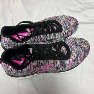 Skechers Women's Colorful Athletic Shoes with Black Accents